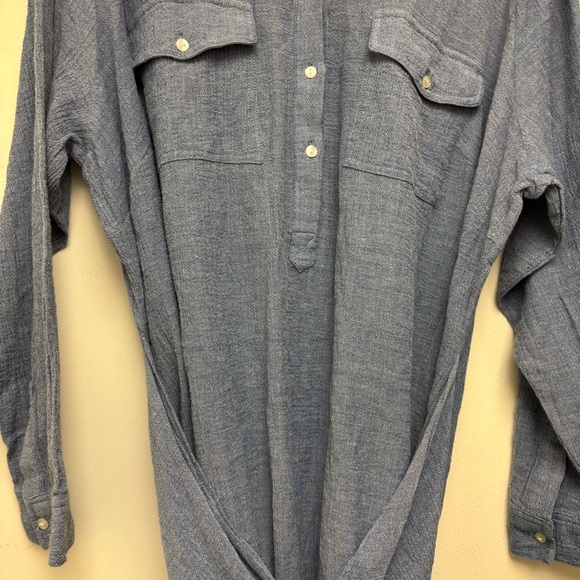 Lucky Brand Chambray Tie Front Dress - Picture 9 of 11